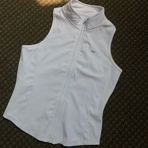 White Zip Up Top